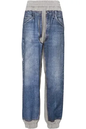 pushBUTTON Denim-printed sweatpants