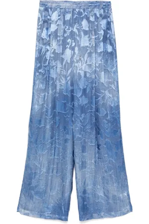 ERMANNO SCERVINO Floral-jacquard trousers