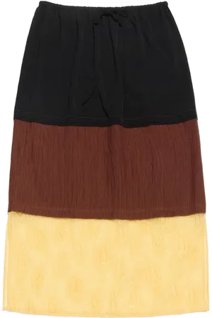 Bimba y Lola Colour-block midi skirt