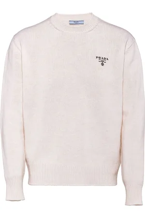 Prada Logo-embroidered cashmere jumper