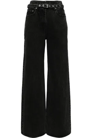 3.1 Phillip Lim Belted wide leg jeans