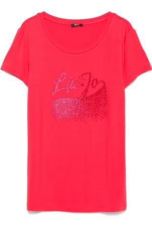 Liu Jo Rhinestone-logo T-shirt