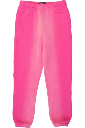 Purple Brand Logo-appliqu?? bleached track pants