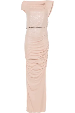 GENNY Crystal-embellished maxi dress