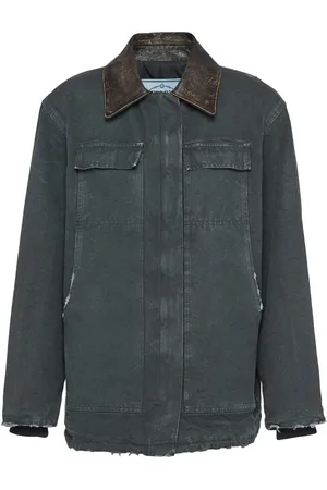 Prada Distressed canvas jacket