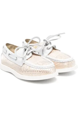 Moschino Logo-jacquard boat shoes