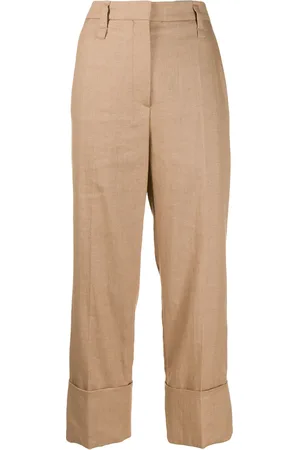 Brunello Cucinelli Straight leg cropped trousers