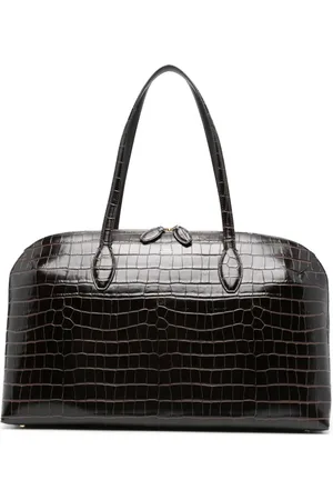 Totême Crocodile-embossed tote bag