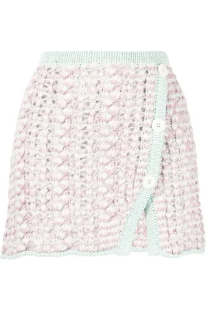 Marco Rambaldi Off-centre button-fastening skirt