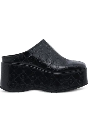 Marine Serre Moonagram-embossed mules
