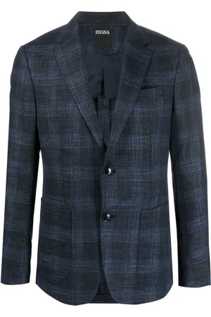 Ermenegildo Zegna Check single-breasted blazer