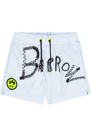 BARROW Logo-print swim shorts