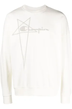 Rick Owens Embroidered-logo cotton sweatshirt
