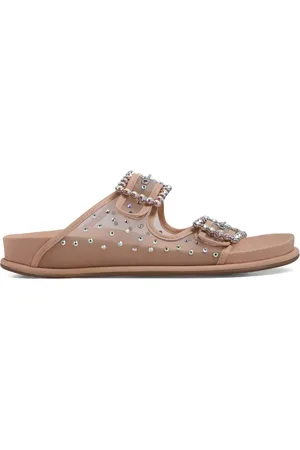LE SILLA Crystal-embellished slides