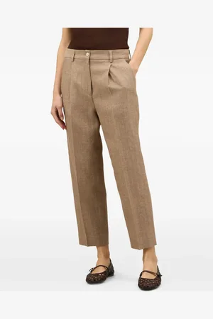 Boglioli M??lange-effect trousers