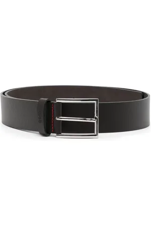 HUGO BOSS Contrast-stitching leather belt