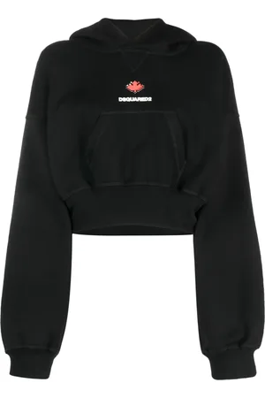 Dsquared2 Baseball-cap cotton cropped hoodie