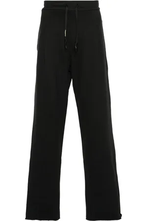 A PAPER KID Straight-leg cotton track pants