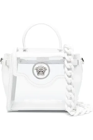 VERSACE La Medusa transparent shoulder bag