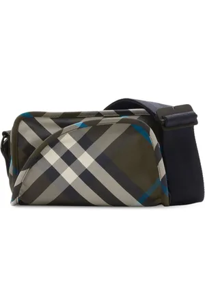 Burberry Shield checked messenger bag