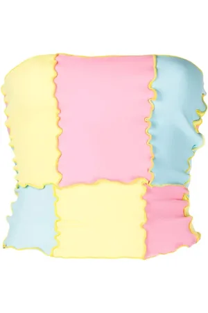 Sherris Colour-block bandeau top