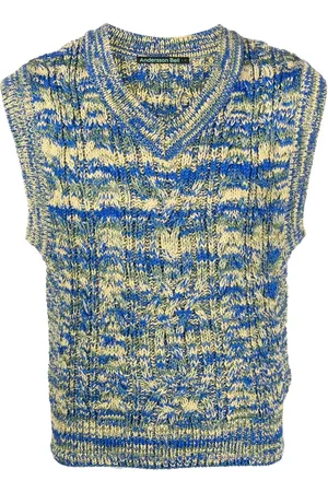 Andersson Bell Abstract-knit V-neck vest