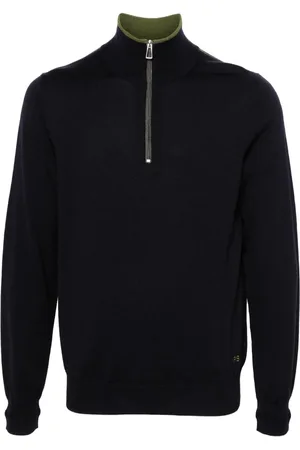 Paul Smith Merino-wool half-zip sweater