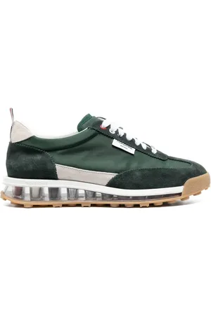 Thom Browne Translucent-sole leather sneakers