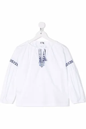 Il gufo Embroidered tunic top