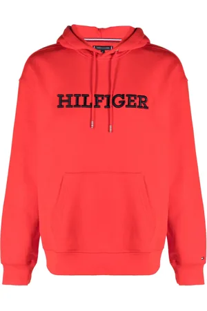 Tommy Hilfiger Logo-embroidered cotton-blend hoodie