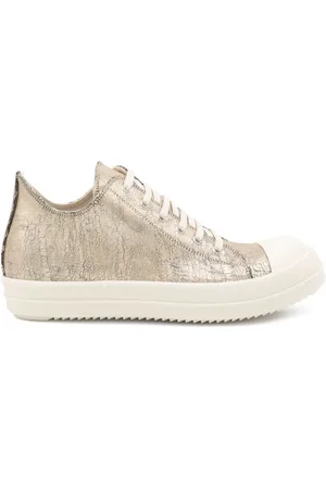 Rick Owens Hollywood metallic-printed lace-up sneakers