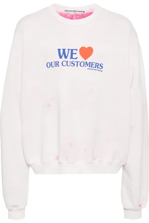 Alexander Wang We Love Our Customers cotton sweatshirt