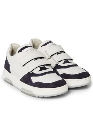 Brunello Cucinelli Touch-strap panelled sneakers