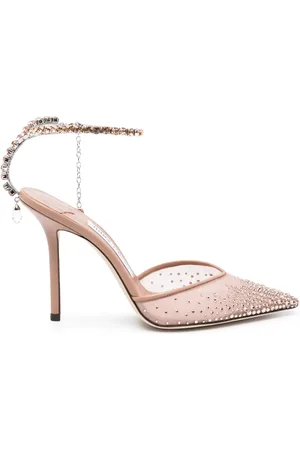 Jimmy Choo Saeda 100mm crystal-embellished pumps