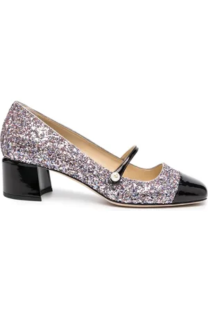 Jimmy Choo Elisa 45mm glitter-detail pumps