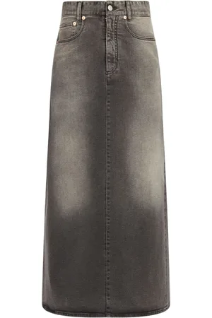 Maison Margiela Logo-patch denim skirt