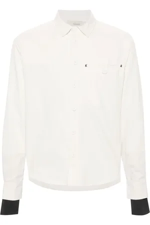 Kusikohc Herringboned cotton shirt