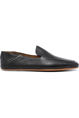 Magnanni Almond-toe leather loafers