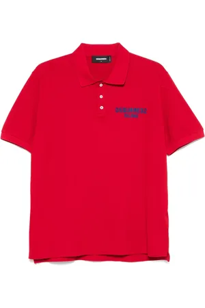 Dsquared2 Dyed logo-patch polo shirt