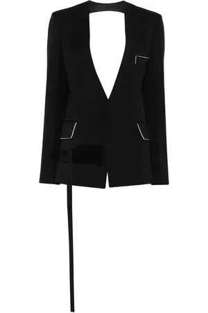 Victoria Beckham Shrunken Collarless jacket