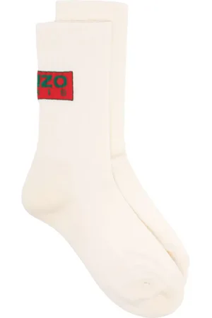 Kenzo Logo-intarsia ribbed socks