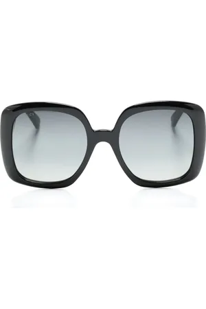 Gucci Web-stripe square-frame sunglasses