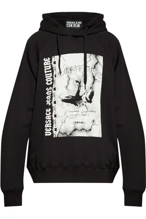 VERSACE Logo-print hoodie