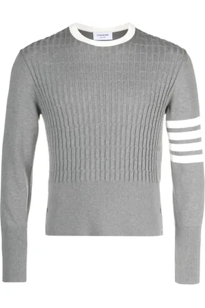 Thom Browne 4-Bar cable-knit sweatshirt