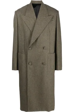 Givenchy Double-breasted herringbone wool coat