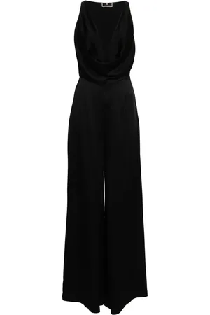 Elisabetta Franchi Draped palazzo jumpsuit