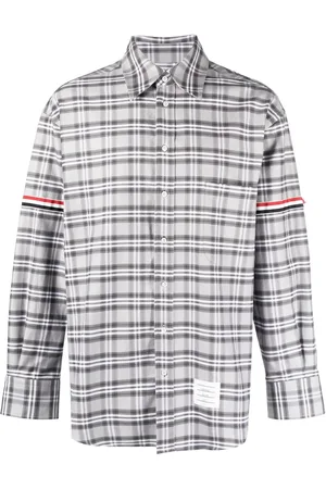 Thom Browne Plaid-check print shirt