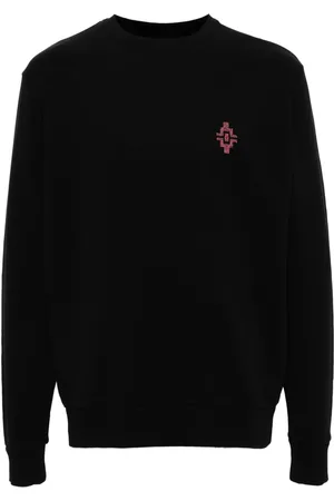 MARCELO BURLON Graffiti Cross-embroidery cotton sweatshirt