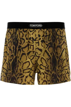 Tom Ford Leopard-print satin boxers