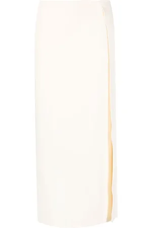 Jil Sander Wrap midi skirt
